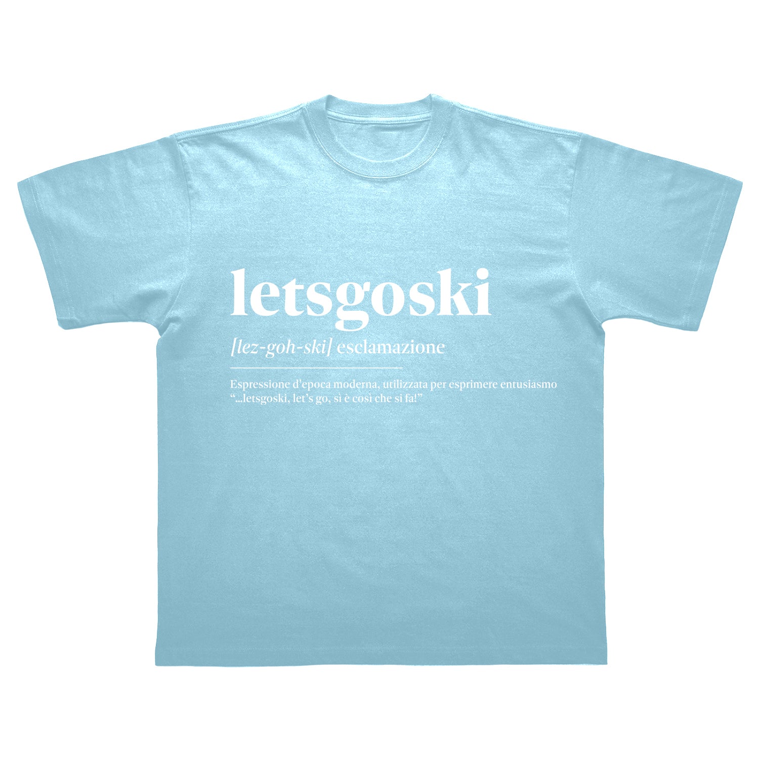 LETSGOSKI Classic t-shirt - Light Blue